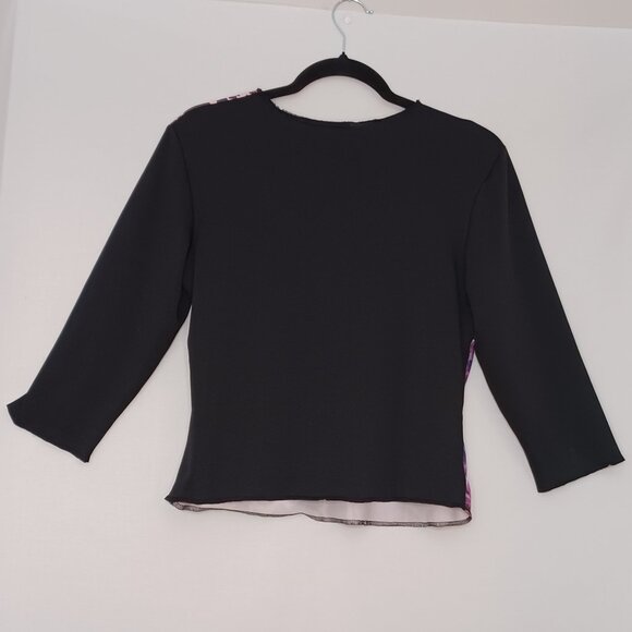 Women's Xhilaration Flower Animal Cheetah Print Top in Size Medium - Picture 2 of 7